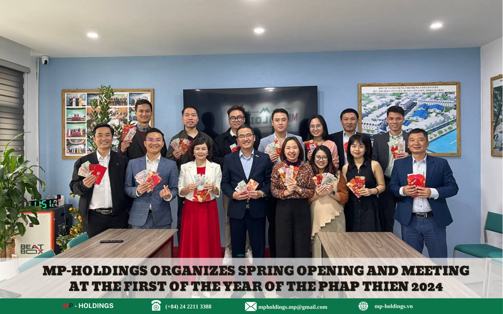 MP-HOLDINGS organizes spring opening and meeting at the first of the year of the phap thien 2024